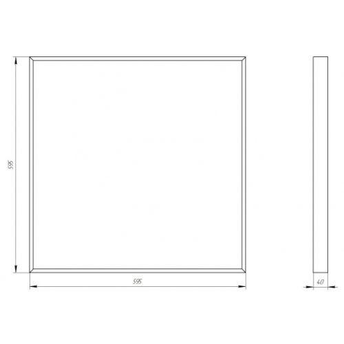 Светильник светодиодный SPO-910-1-40K-038 38Вт 4000К 3990Лм 595х595х40 призма ЭРА Б0057982