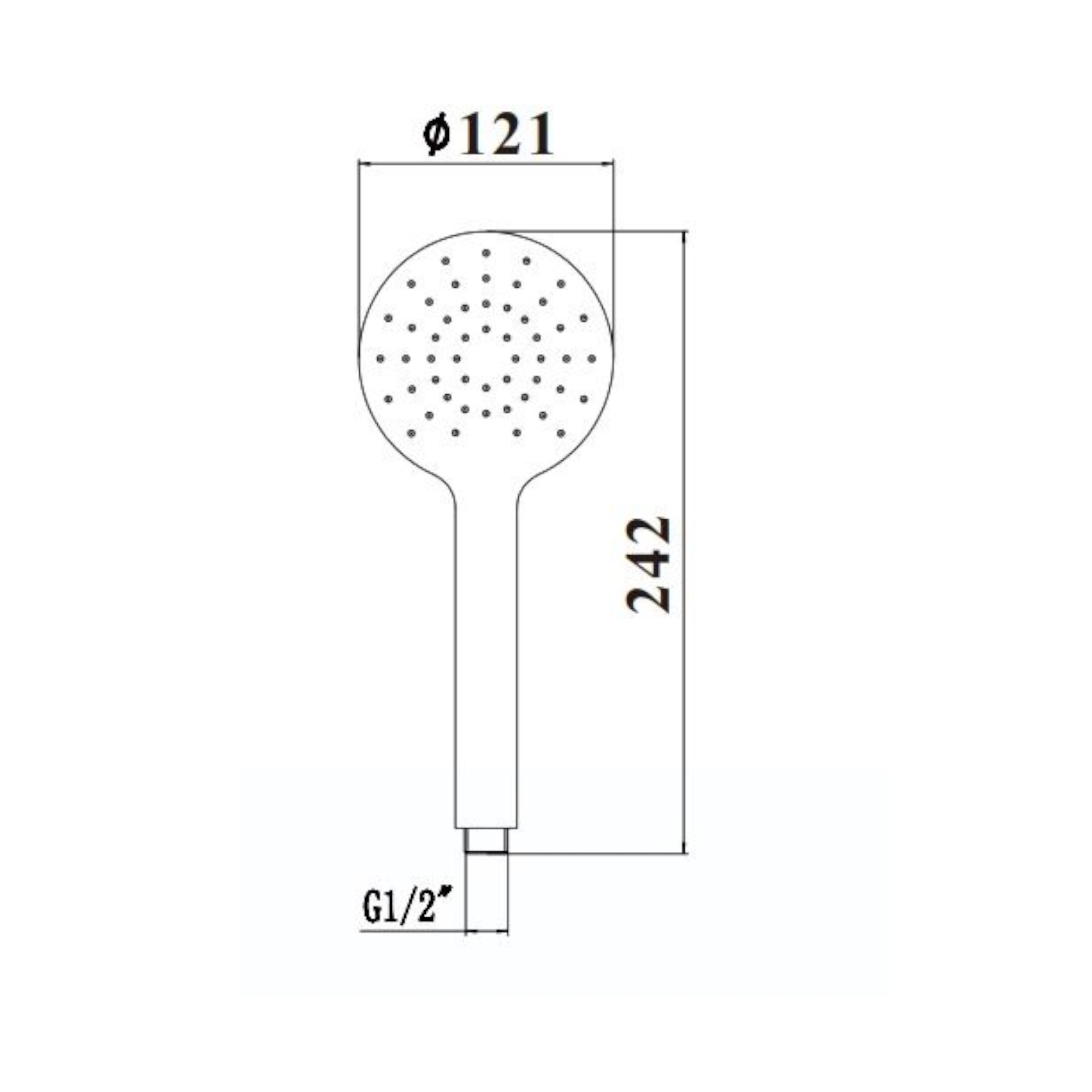 Душевая лейка Savol S-YSP02H, черный