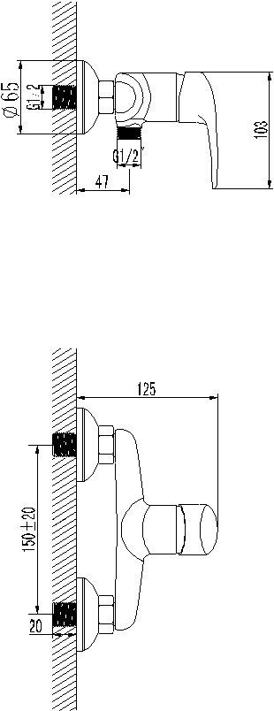 Смеситель для душа Lemark Pramen (LM3303C)