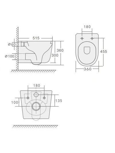 Flow подвесной унитаз LATTE SOFT с крышкой, функция Торнадо