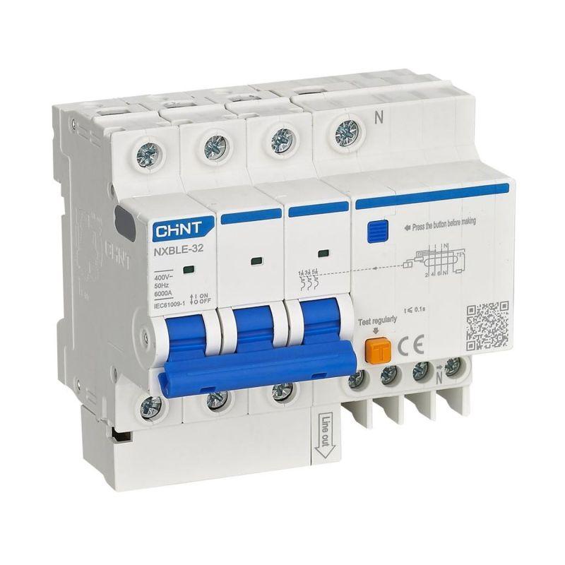 Выключатель автоматический дифференциального тока 30мА тип AC 6кА NXBLE-32 3P+N C16 (R) CHINT 819512