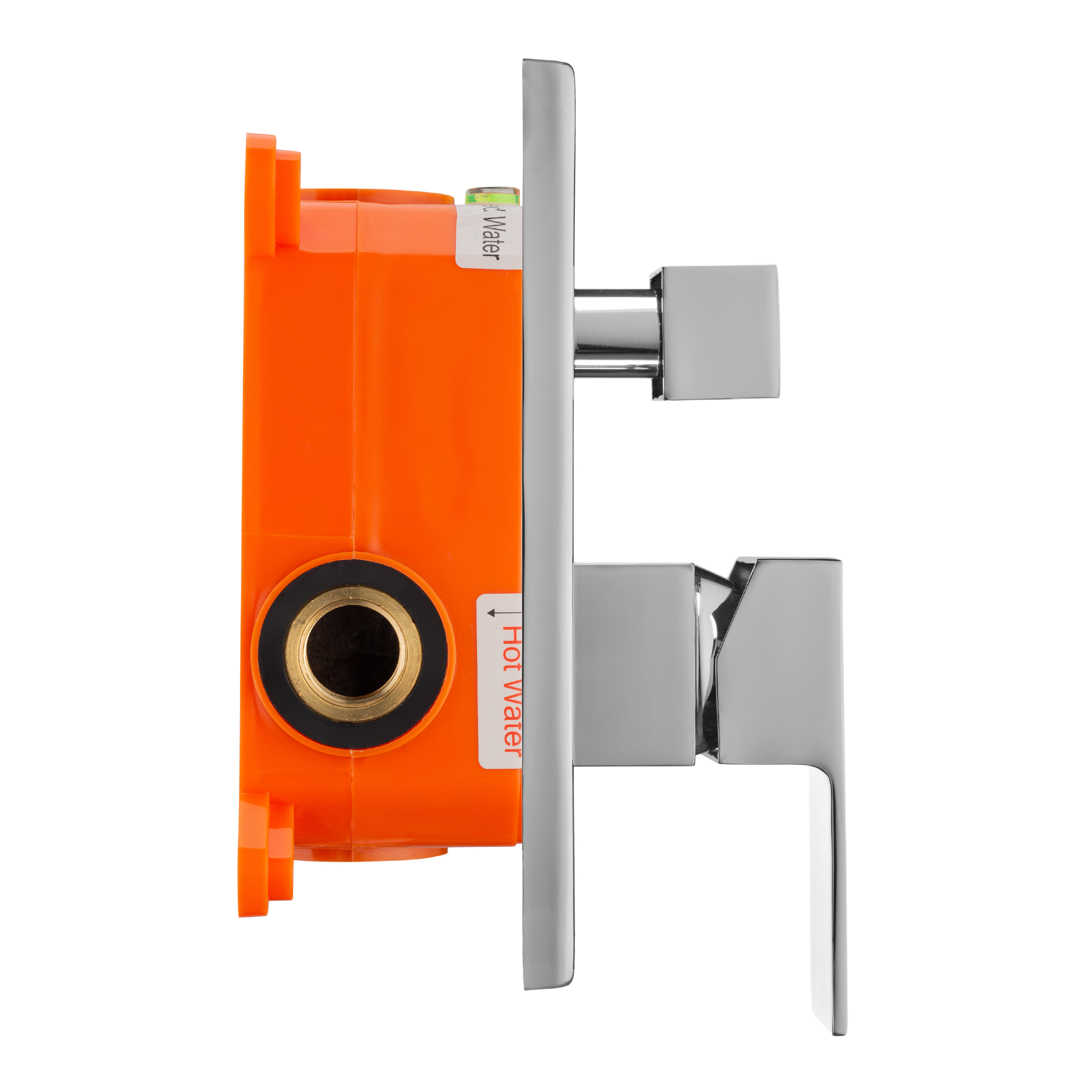 Смеситель встраиваемый подключение на 2 выхода в монтажном боксе Swedbe Platta 5519