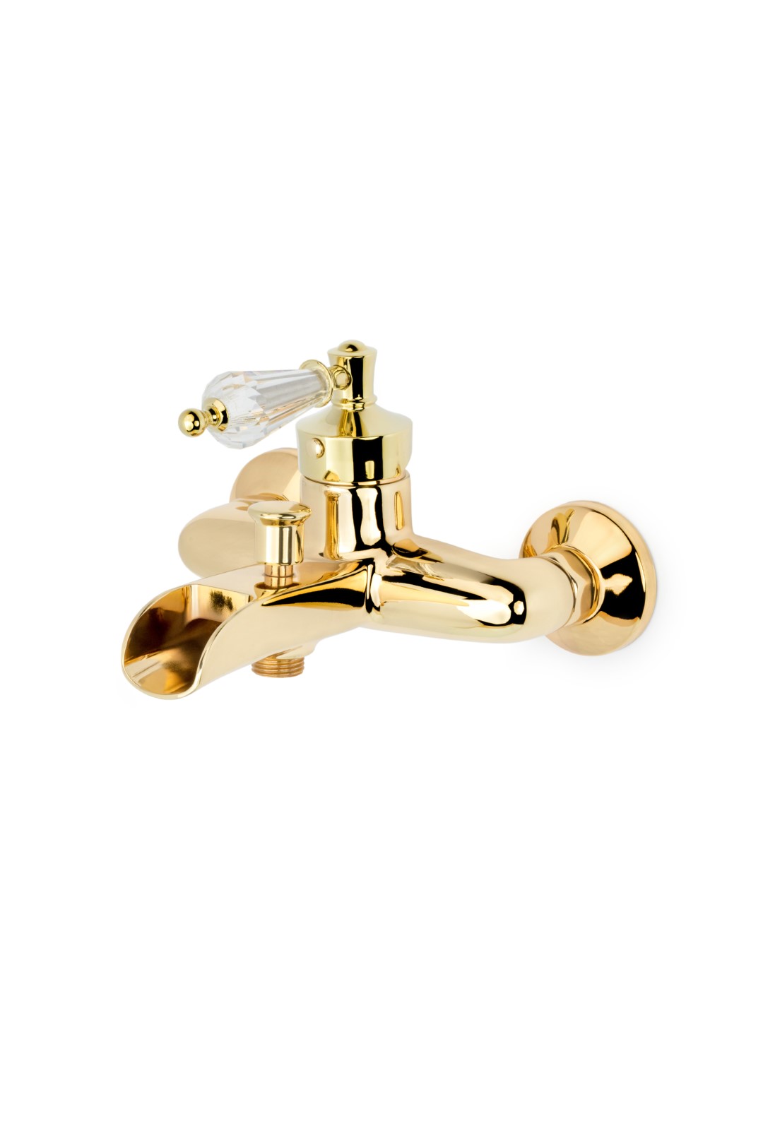 Смеситель для ванны Vogue золото с прозрачным SW
