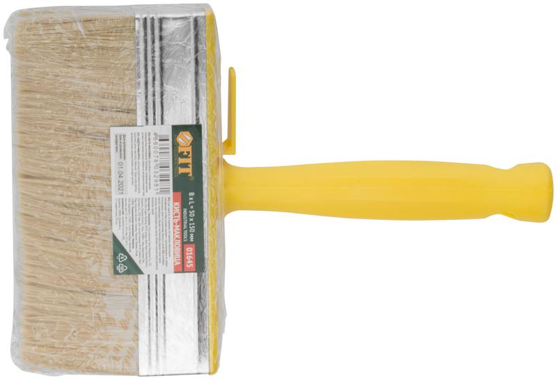 Макловица натуральная светлая щетина пластиковый корпус полая ручка "мини" 50х150мм FIT 01645