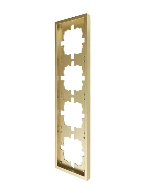 Рамка 4-мест. горизонт. ZIMA зол. LEZARD 704-3600-149