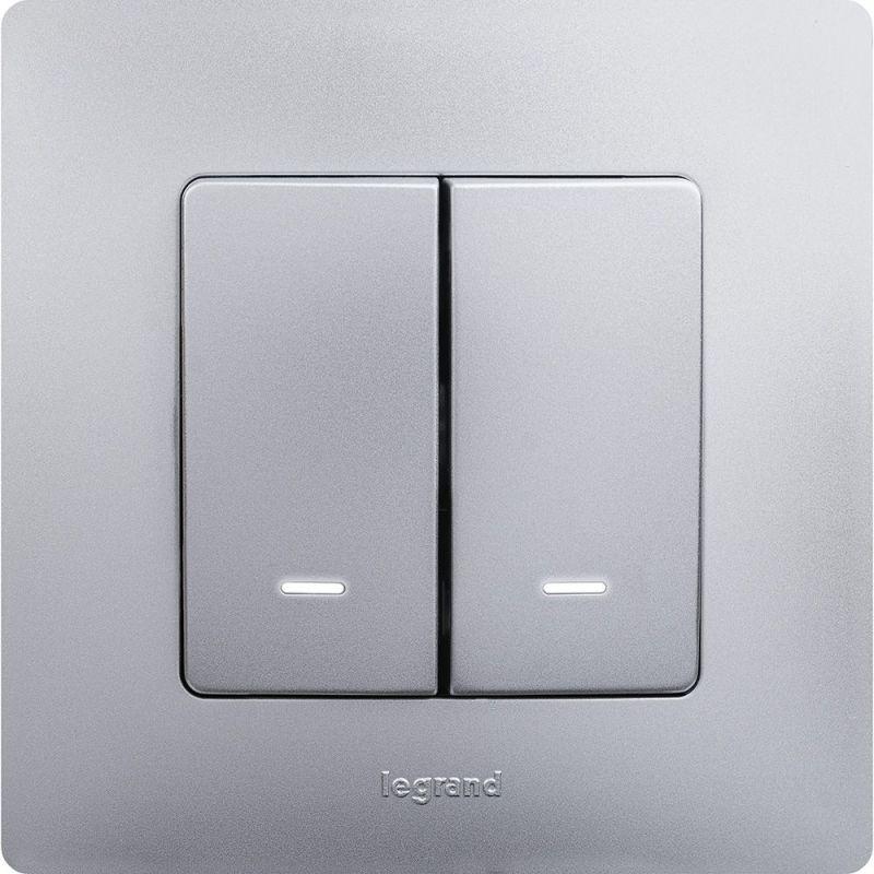 Рамка 1-м Etika алюм. IEK 672551