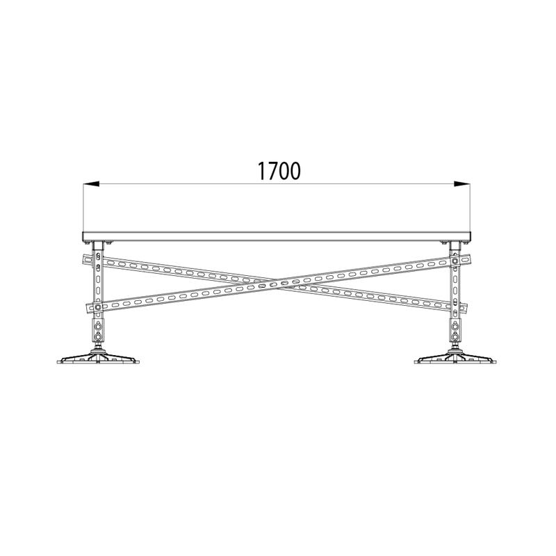Конструкция опорная для установки оборудования TECHNORAPTOR FOOT 1200х1700 HD КМ TR0218