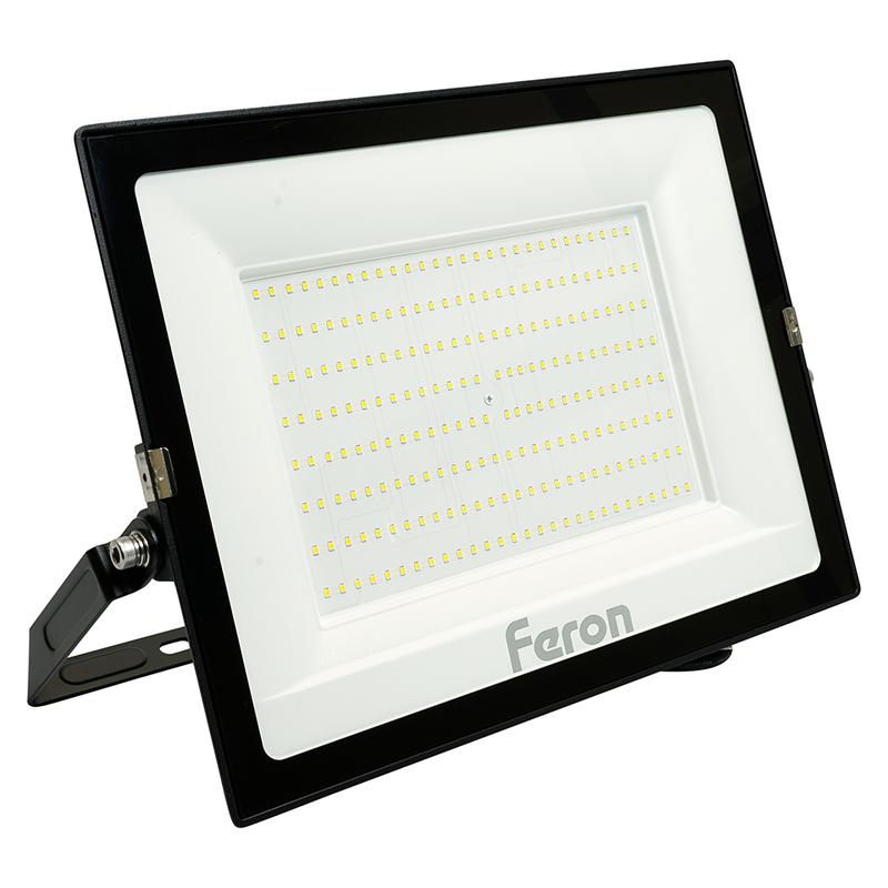 Прожектор светодиодный 2835 SMD 200Вт 4000К IP65 AC230В/50Гц черн. LL-924 FERON 48110