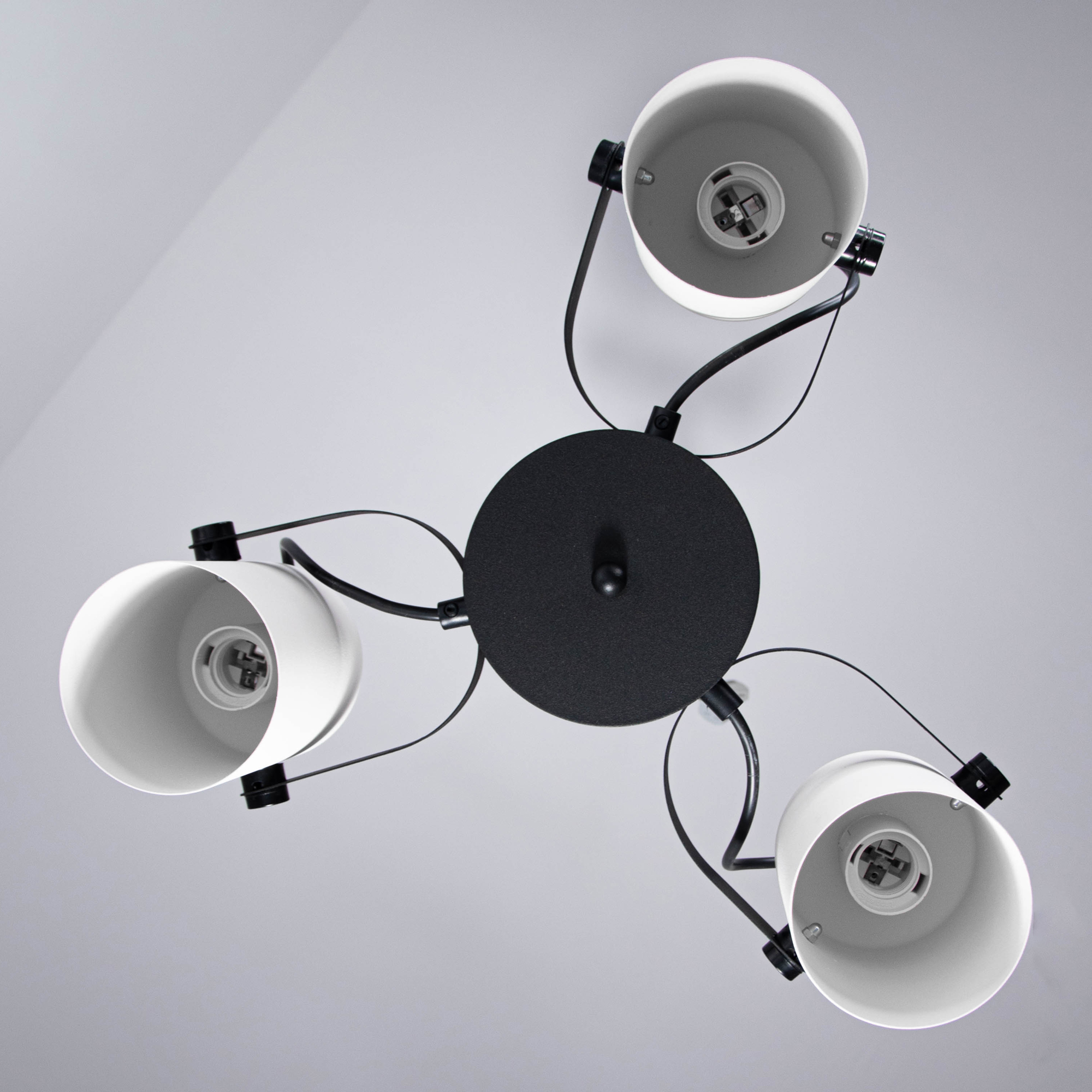 Светильник  подвесной Гамма 231 черн.бел.муар. НСБ 01-3х60-178 Е27