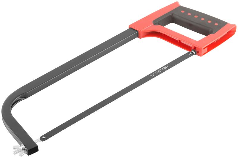 Ножовка по металлу 300мм пластик. прорезиненная ручка КУРС 40057