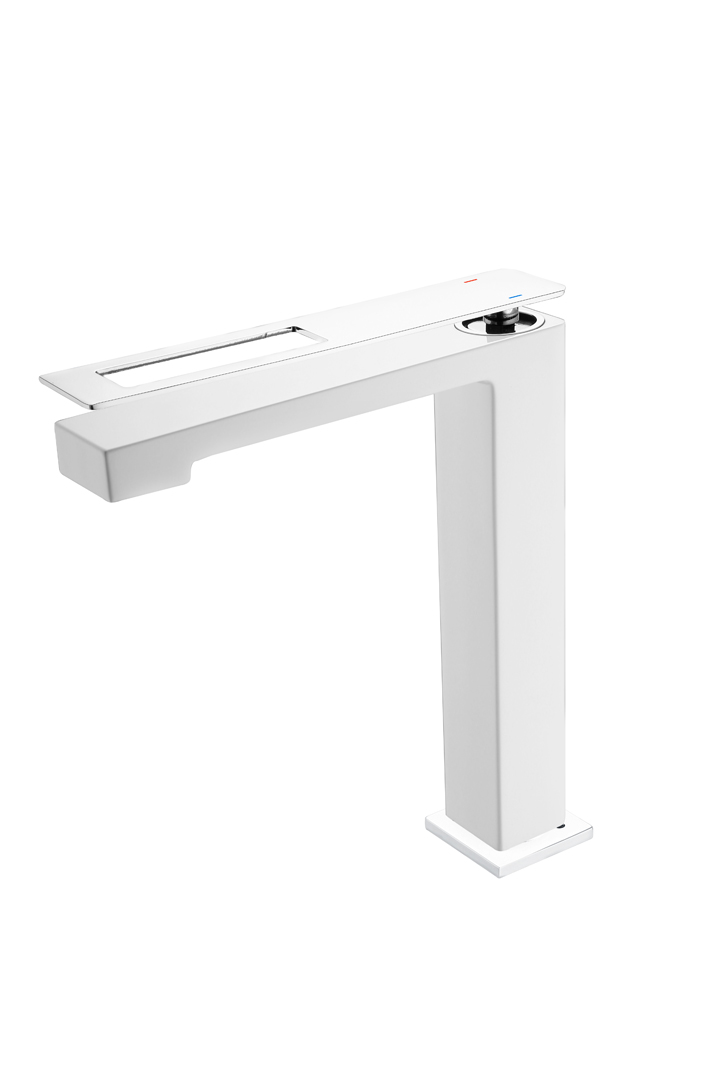 Смеситель Q для умыв. выс. WhiteChrome