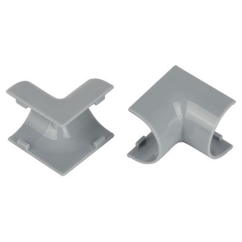 Угол для кабель-канала полукруглого внутр. 20х12мм IC-KK-20-12-F сер. (уп.2шт) Эра Б0064973
