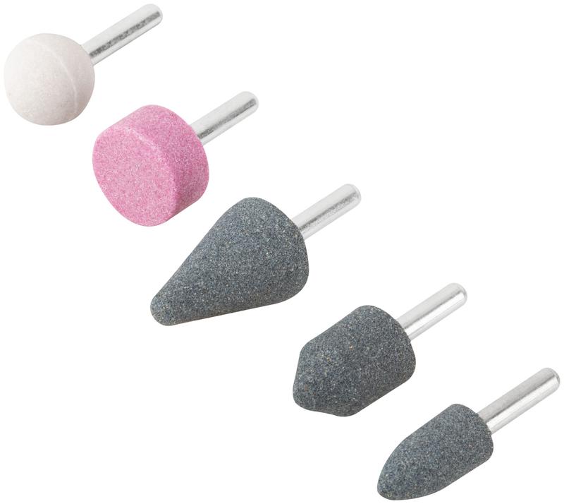 Шарошка абразивная по металлу большая штифт 6мм 5шт КУРС 36463