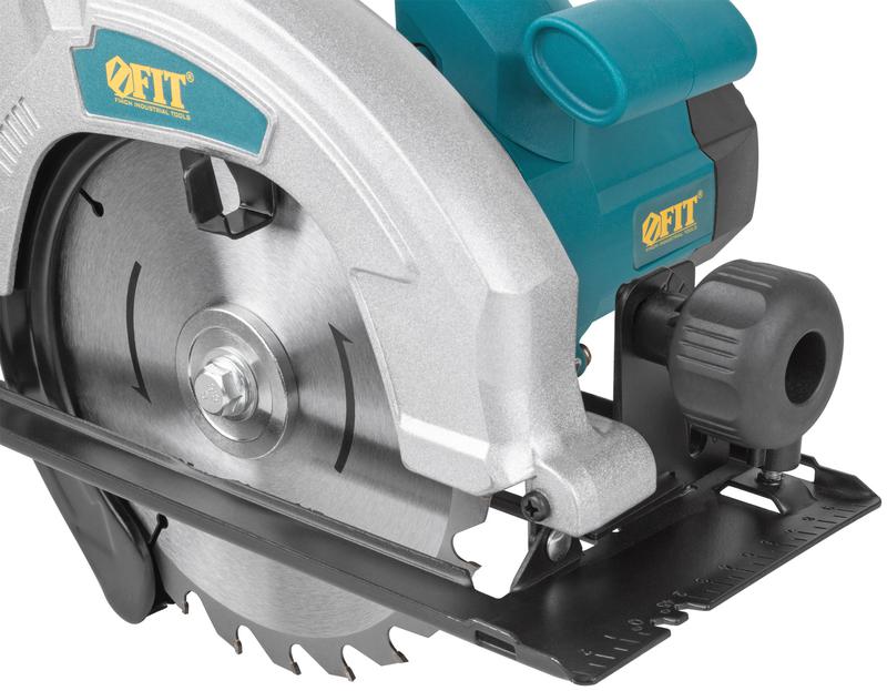 Пила дисковая 1300Вт 4500об/мин 185/20мм железная опора FIT 80404