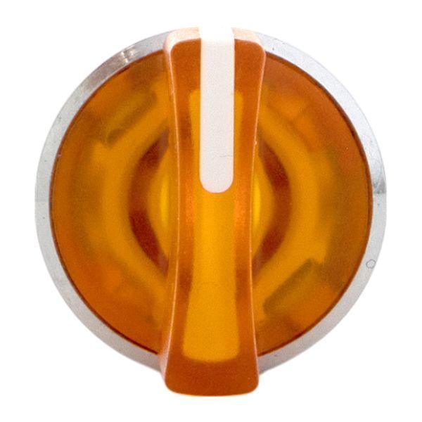 Механизм переключателя исполнительный XB4 IP65 на 3 положения с фиксацией с подсветкой с короткой ручкой желт. EKF XB4BD3FL-Y-65