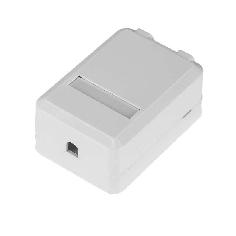 Корпус настенной розетки под 1 модуль Keystone Jack бел. Rexant 03-0221
