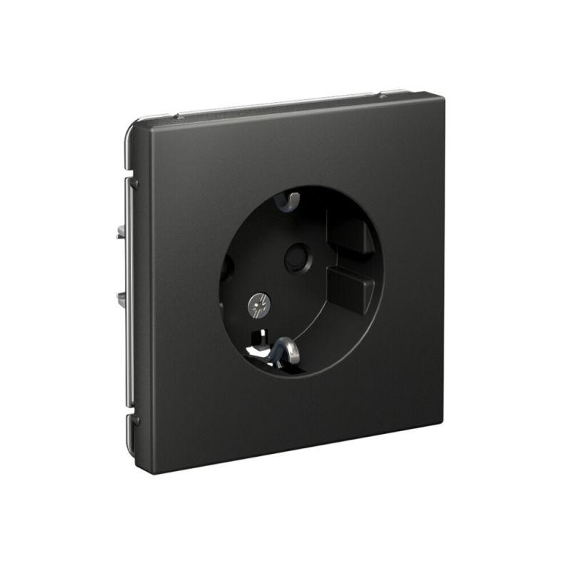Розетка ArtGallery 16А с заземл. защ. шторки механизм базальт SE GAL001445