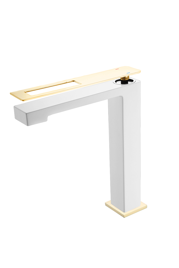 Смеситель Q для умыв. выс. WhiteGold