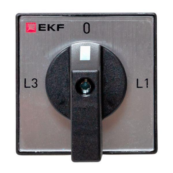Переключатель кулачковый ПК-1-94 4п 10А для амперметра IP65 EKF pk-1-94-10-65