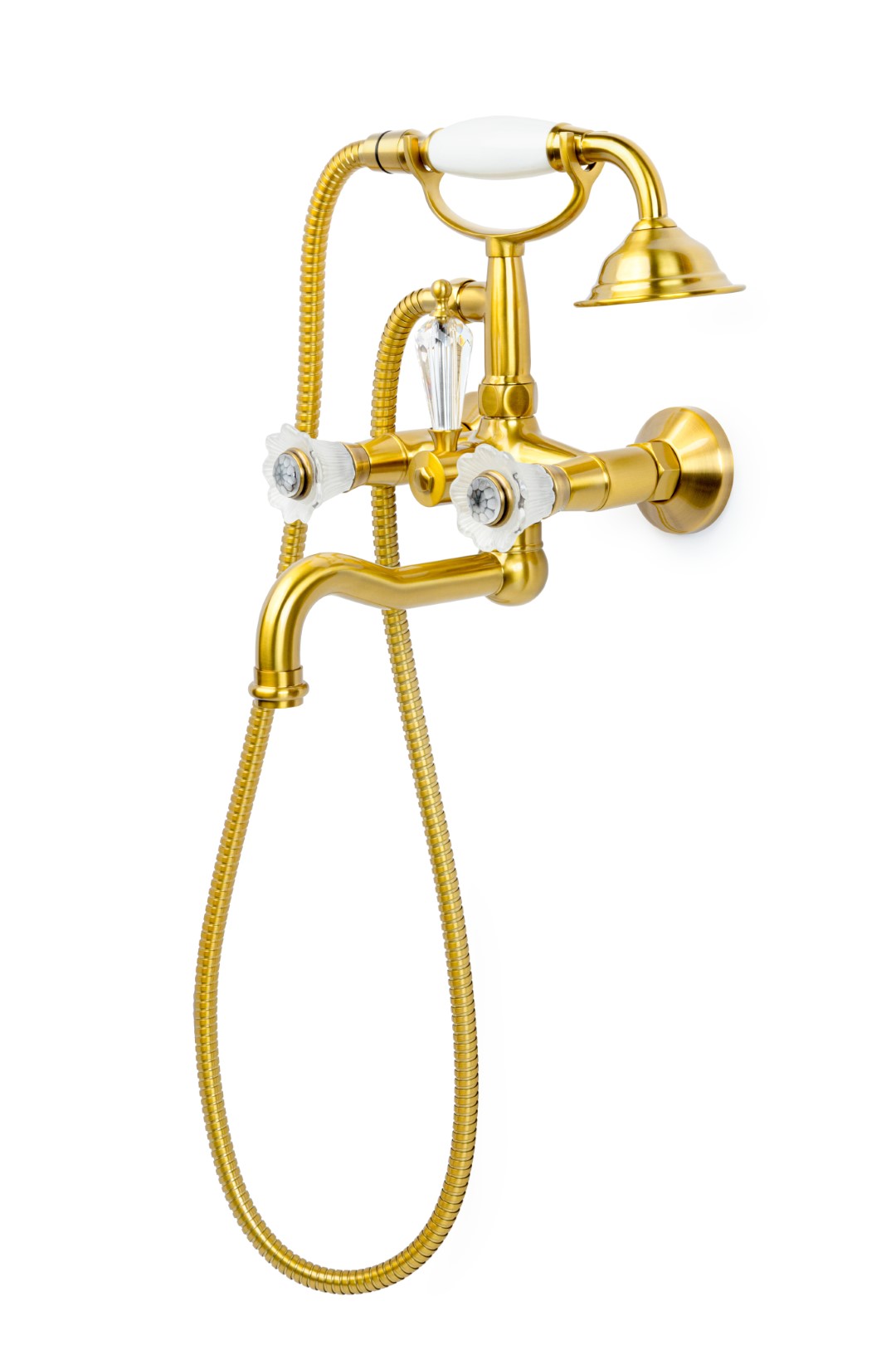 Смеситель для ванны (душевой комплект) Camelia бронза