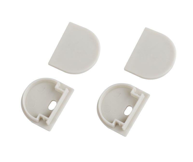 Набор заглушек 2420-3 профиля Эра 2420 2шт глухие 2шт с отверстием Эра Б0062797