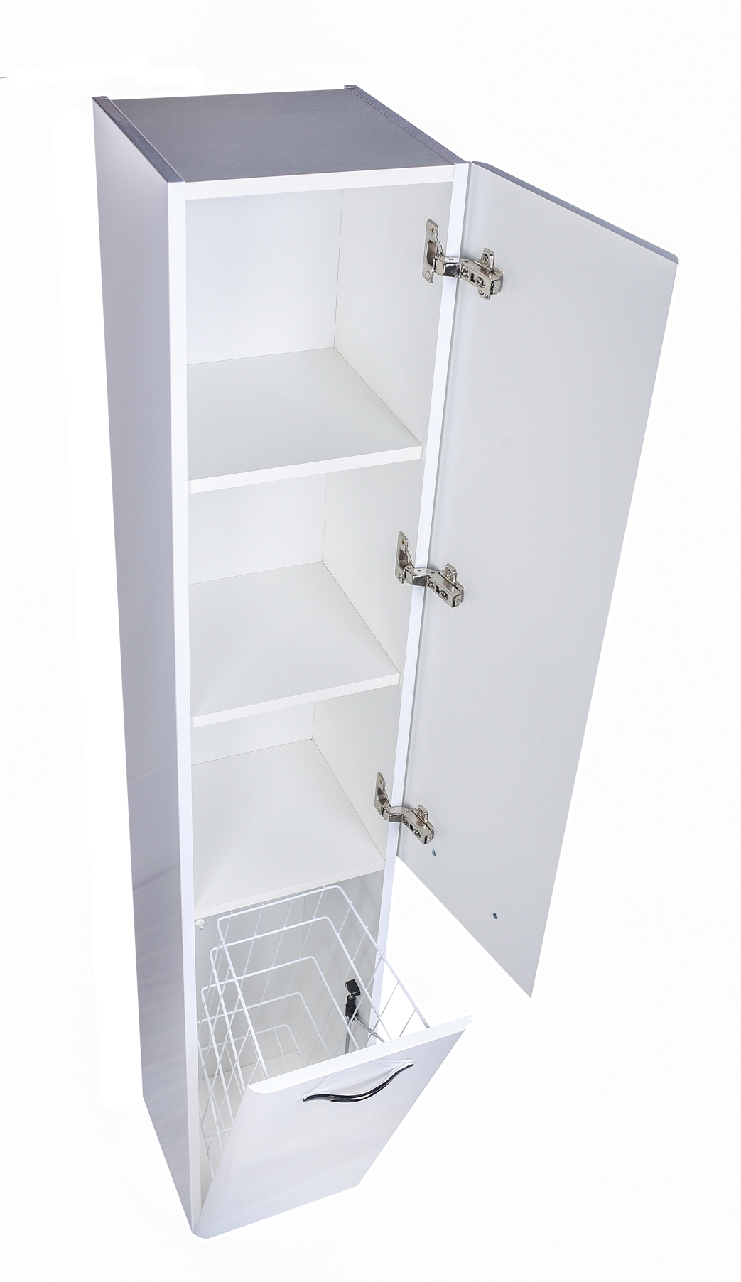 Колонна универсальная "Каре 30" с корзиной, Люкс белая, PLUS