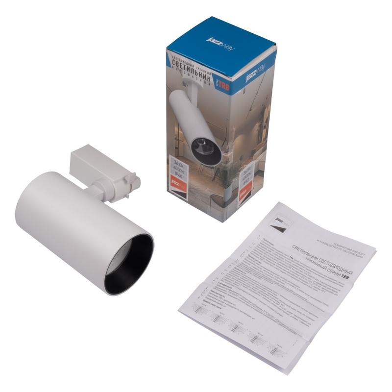 Светильник светодиодный трековый TRB 0736 36Вт 4000К 24град. WH IP40 1ф Pro JazzWay 5066335