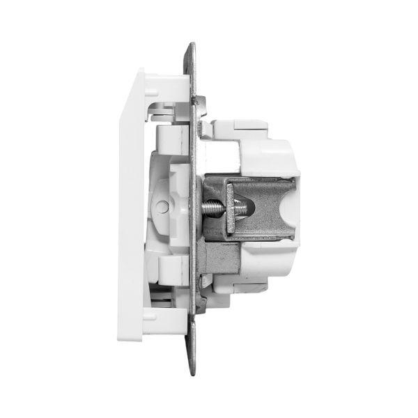 Выключатель карточный Эпика с подсветкой механизм бел. EKF UP1-SWW-card