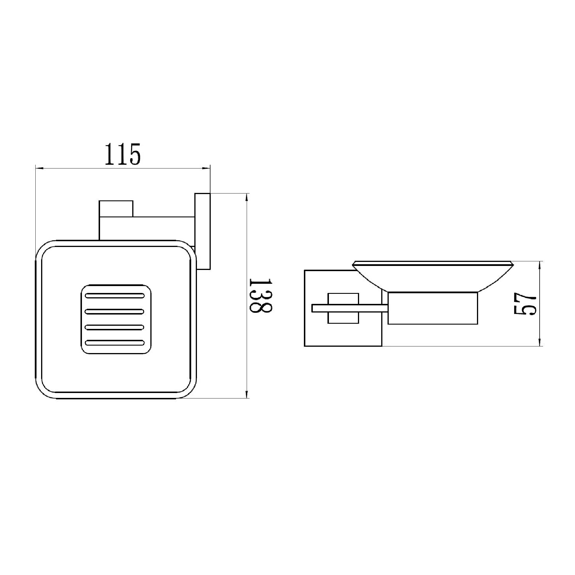 Мыльница Savol S-06559C, бронза