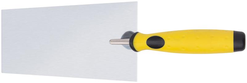 Мастерок "Профи" "трапеция" 180мм нержав. мягкая ручка FIT 05077