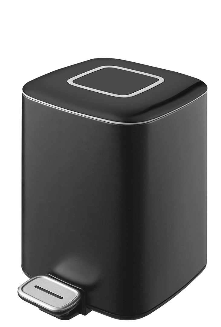 Ведро квадратное черное