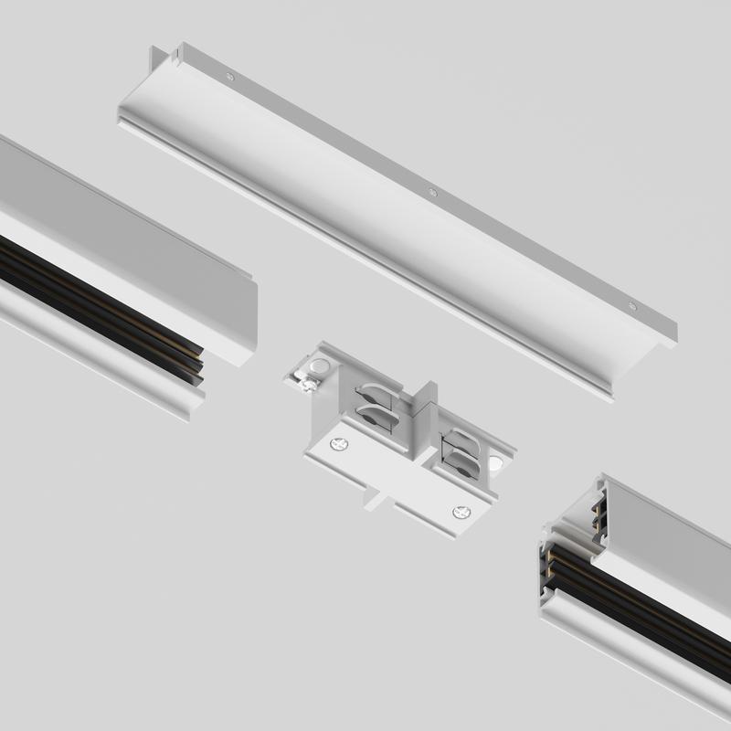 Коннектор прямой внутр. Trinity бел. Voltega TRA-VGL005CI-31W