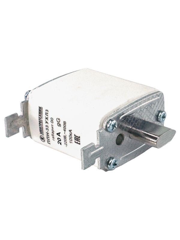 Вставка плавкая ППН-33 УХЛ3 20А габарит 00 IP00 Электротехник ET004796