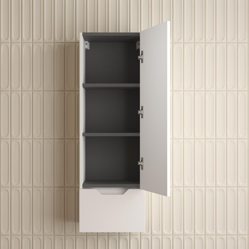 Пенал "Остин" 360 см подвесной 1 ящик белый эмаль PLUS