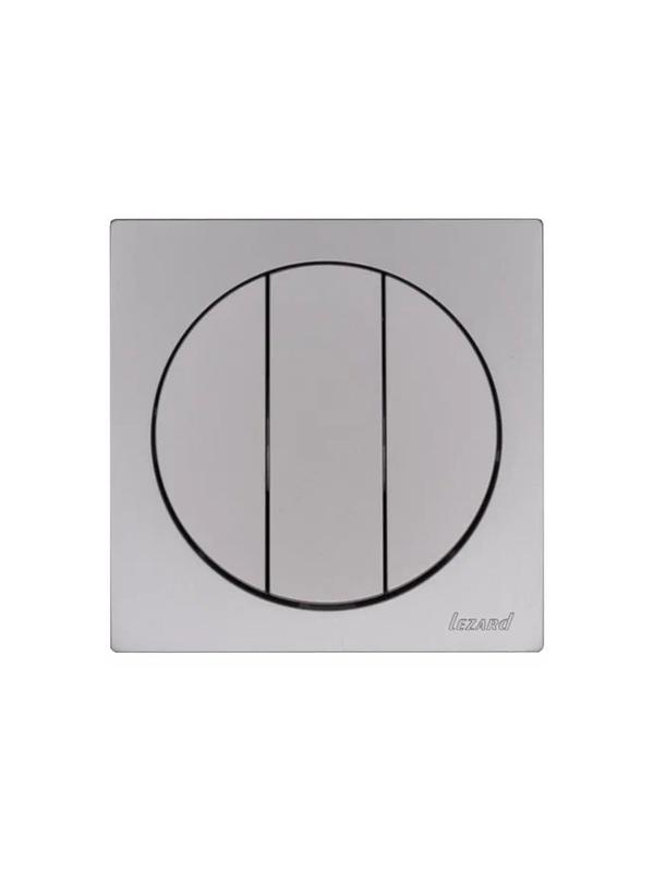 Выключатель 3-кл. СП OSEN механизм сер. матов. LEZARD 743-7488-109