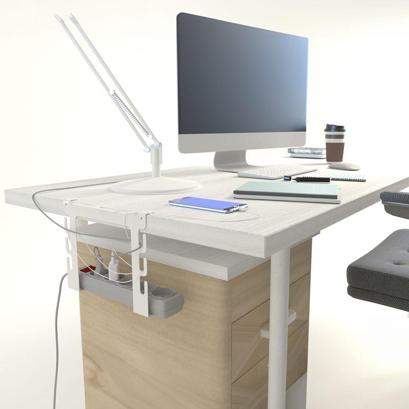 Держатель-органайзер для рабочего стола и сетевого фильтра бел. Rexant 38-0708