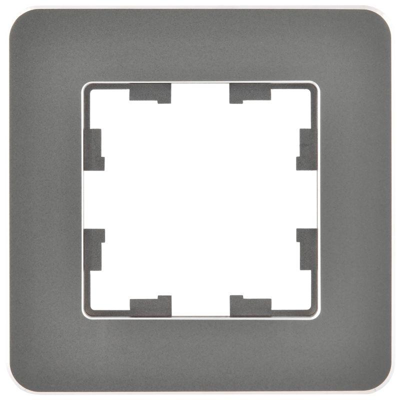 Рамка 1-м BRITE РУ-1-1-Бр метал. титан RE IEK BR-M12-M-01-K48