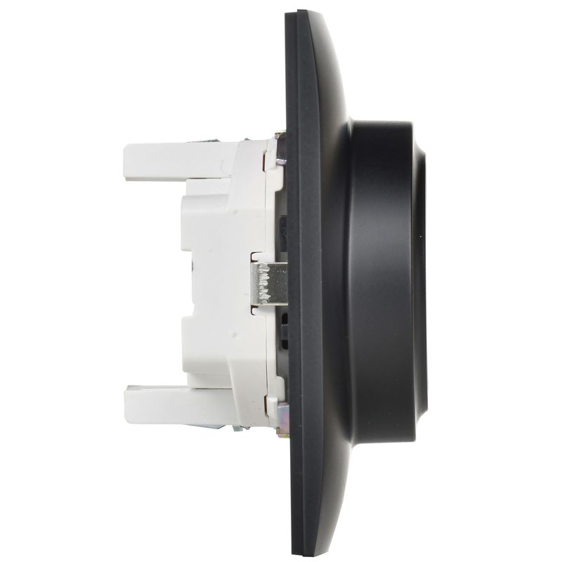 Розетка 2-м SKANDY 16А с заземл. защ. шторки в сборе SK-R07Bl черн. IEK SK-R24-16-K02-F