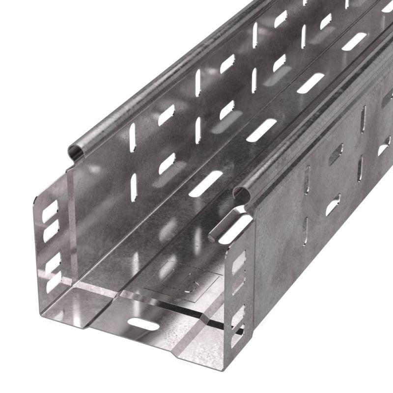 Лоток перфорированный 100х80 L3000 1мм Стандарт (уп.6м) Промрукав PR16.2298