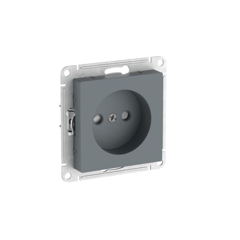 Розетка AtlasDesign 16А без заземл. защ. шторки быстрозажим. клем. механизм грифель SE ATN000749S