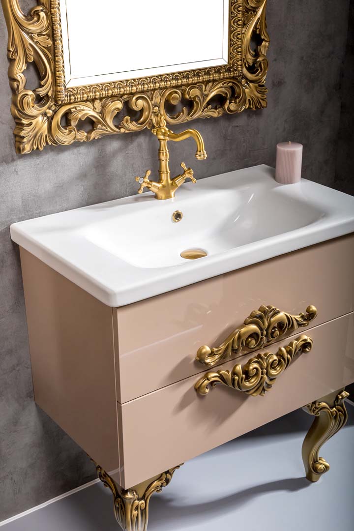 Тумба NeoArt 80см*43,5 CAPPUCINO (керам.моноблок)