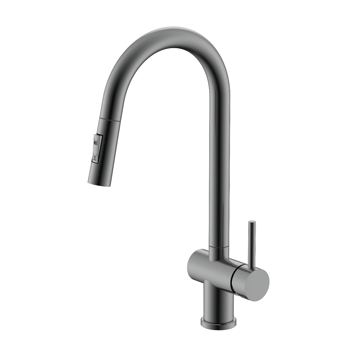 Смеситель для кухни с выдвижным изливом Splenka S204.49.09, графит