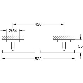 Полотенцедержатель Grohe Bau Cosmopolitan 40459001