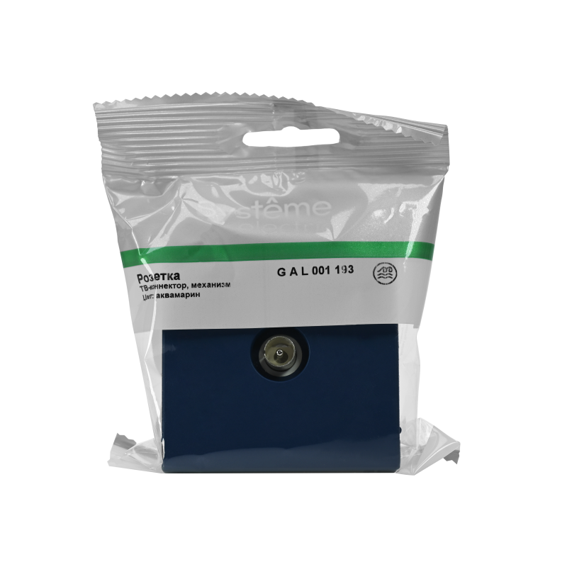 Антенна TV ArtGallery коннектор механизм аквамарин SE GAL001193