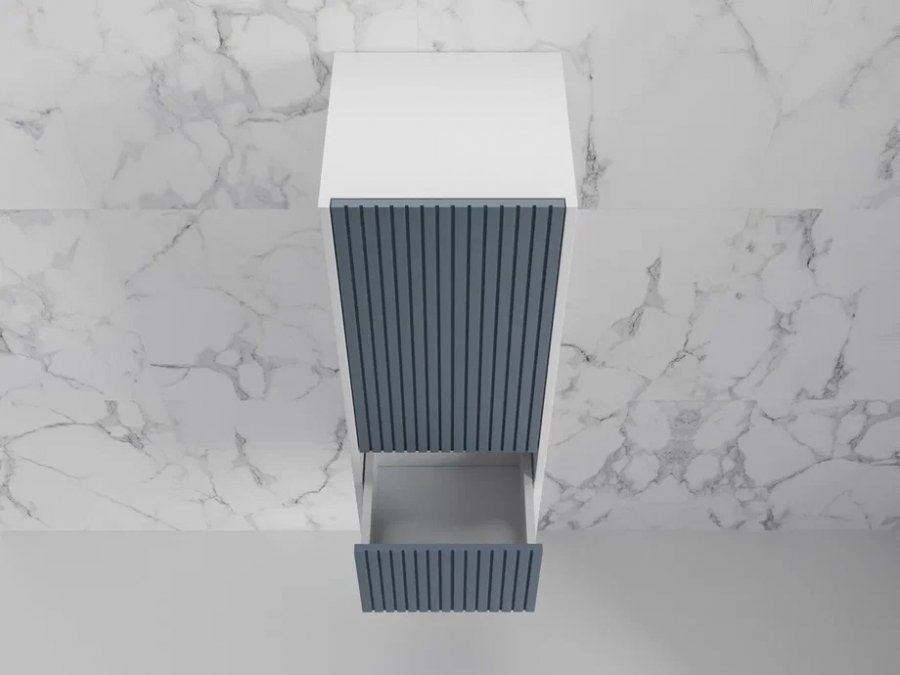 Пенал «Стокгольм» 36 см подвесной 2 ящика графит софт