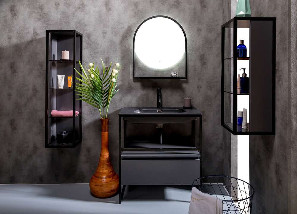 Ящик под консоль LOFT 80 Антрацит, 1 полка