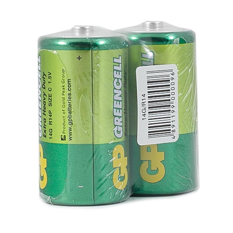 Элемент питания солевой C/R14 1.5В GreenCell (уп.2шт) GP 2686