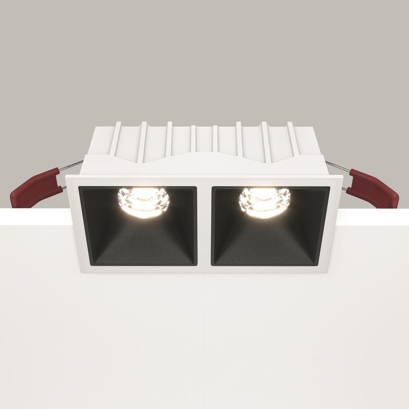 Светильник Alfa LED 2х10Вт 4000К 36град. встраив. Maytoni DL043-02-10W4K-SQ-WB