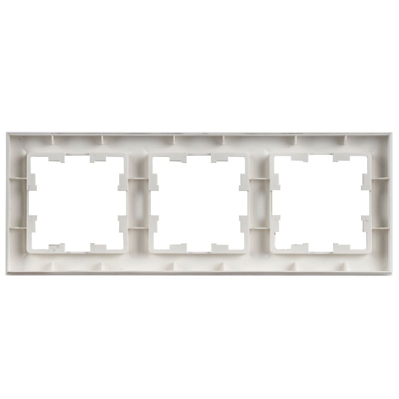 Рамка 3-м BRITE РУ-3-БрАБ арктич. бел. IEK BR-M32-K91