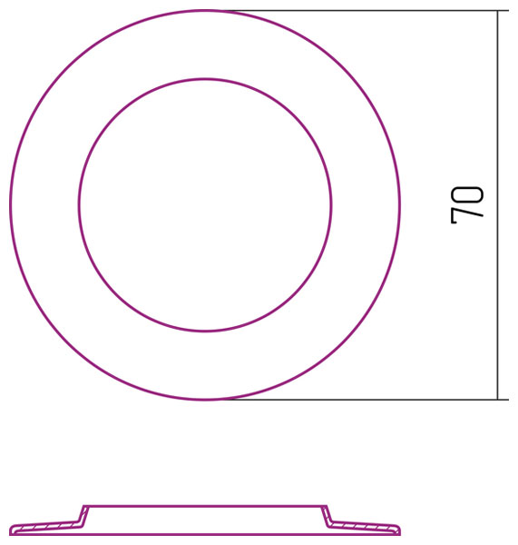 Увеличитель диаметра TUBE d нар. 50-70 мм / 2 шт. / (Золото) 03-1507-0003